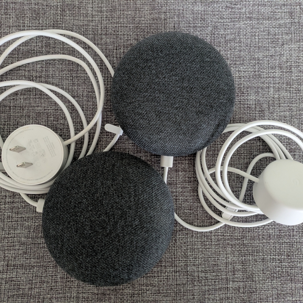 Charcoal Smart Speakers with Cords